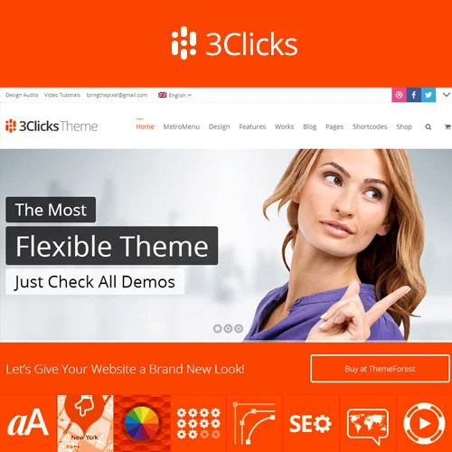 3Clicks Responsive Multi Purpose WordPress Theme - 3Clicks Theme | Responsive Multi-Purpose WordPress Theme