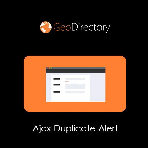 GeoDirectory Ajax Duplicate Alert - GeoDirectory Ajax Duplicate Alert