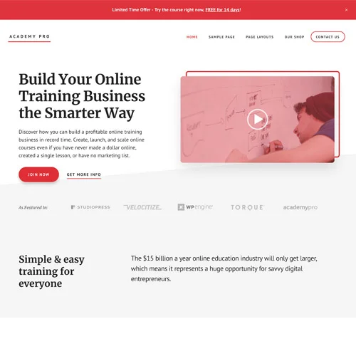 StudioPress Academy Pro Genesis WordPress Theme - StudioPress Academy Pro Genesis WordPress Theme