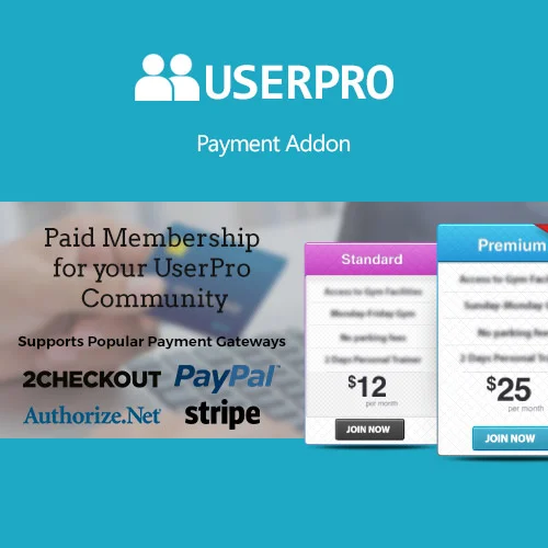 UserPro – Payment Add on - UserPro – Payment Add-on